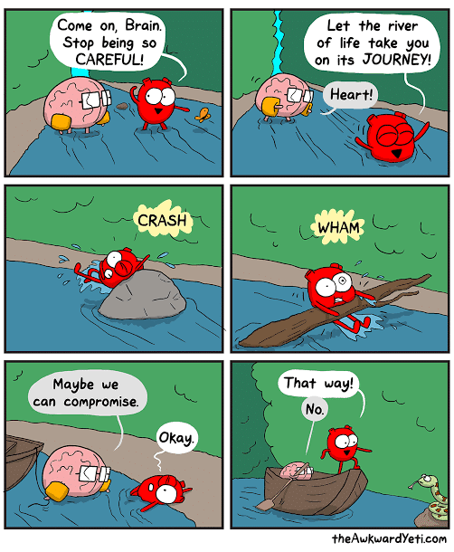 Heart And Brain Comic